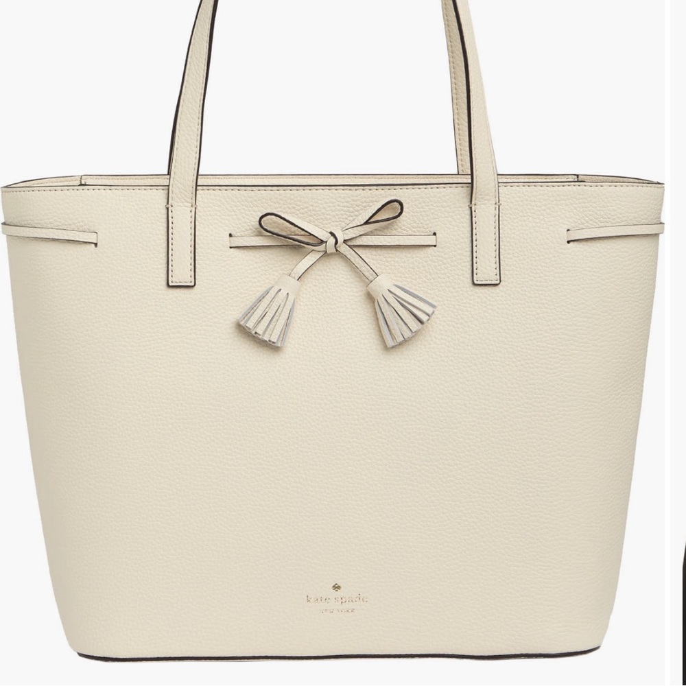 Kate Spade Hayes Medium Tote in Parchment